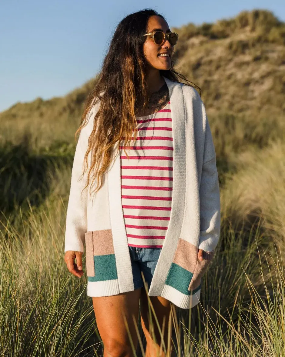 Knitwear|Women's Outlet>Passenger Vista Recycled Knitted Cardigan Off White