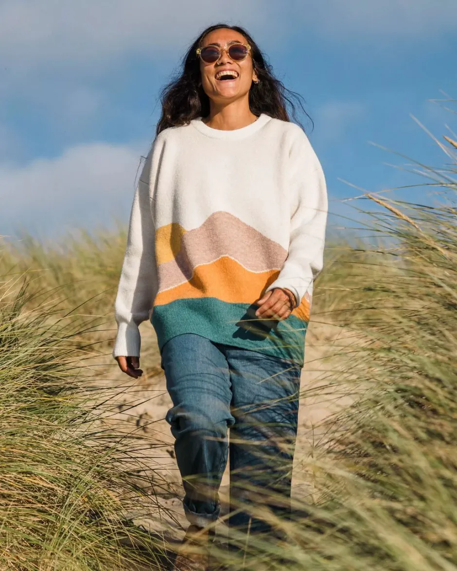 Knitwear|Women's Outlet>Passenger Vista Recycled Oversized Knitted Jumper Off White