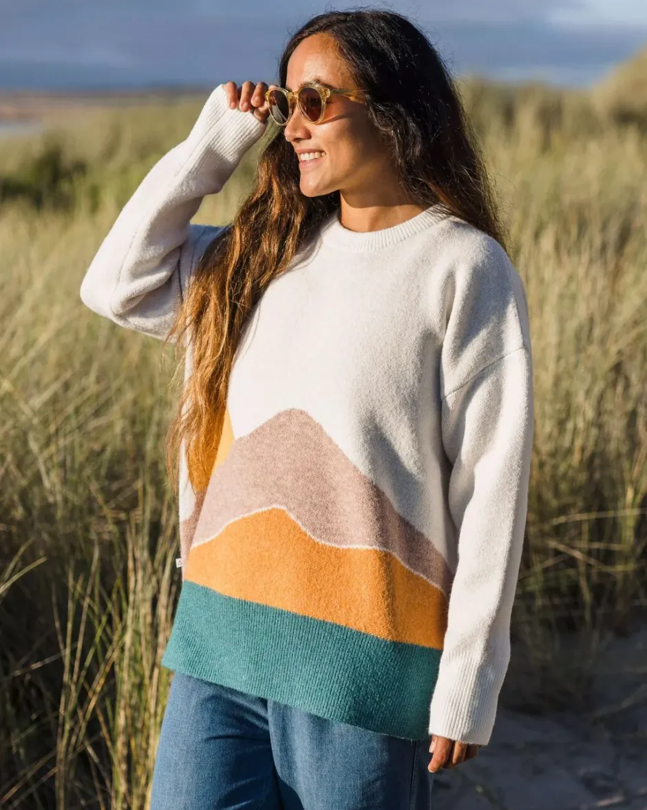 Knitwear|Women's Outlet>Passenger Vista Recycled Oversized Knitted Jumper Off White