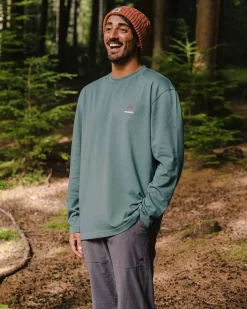 T-Shirts & Tank Tops|Winter Road Trip Essentials>Passenger Vita Organic Relaxed Fit LS T-Shirt Deep Ocean