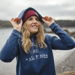 Hoodies & Sweatshirts|Women's Outlet>Passenger Voyage Recycled Hoodie Dark Denim