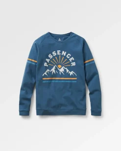 Tops & T-Shirts>Passenger Wander LS T-Shirt Dark Denim