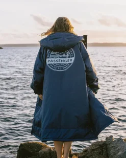 Changing Robes & Ponchos|Changing Robes & Surf Ponchos>Floris van Bommel Waves Recycled Sherpa Lined Changing Robe Rich Navy