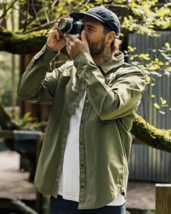 Shirts|Men's Outlet>Passenger Way Organic Cotton Ripstop Shirt Khaki