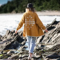 Knitwear|Women's Outlet>Passenger West Coast Cardigan Sunset Yellow