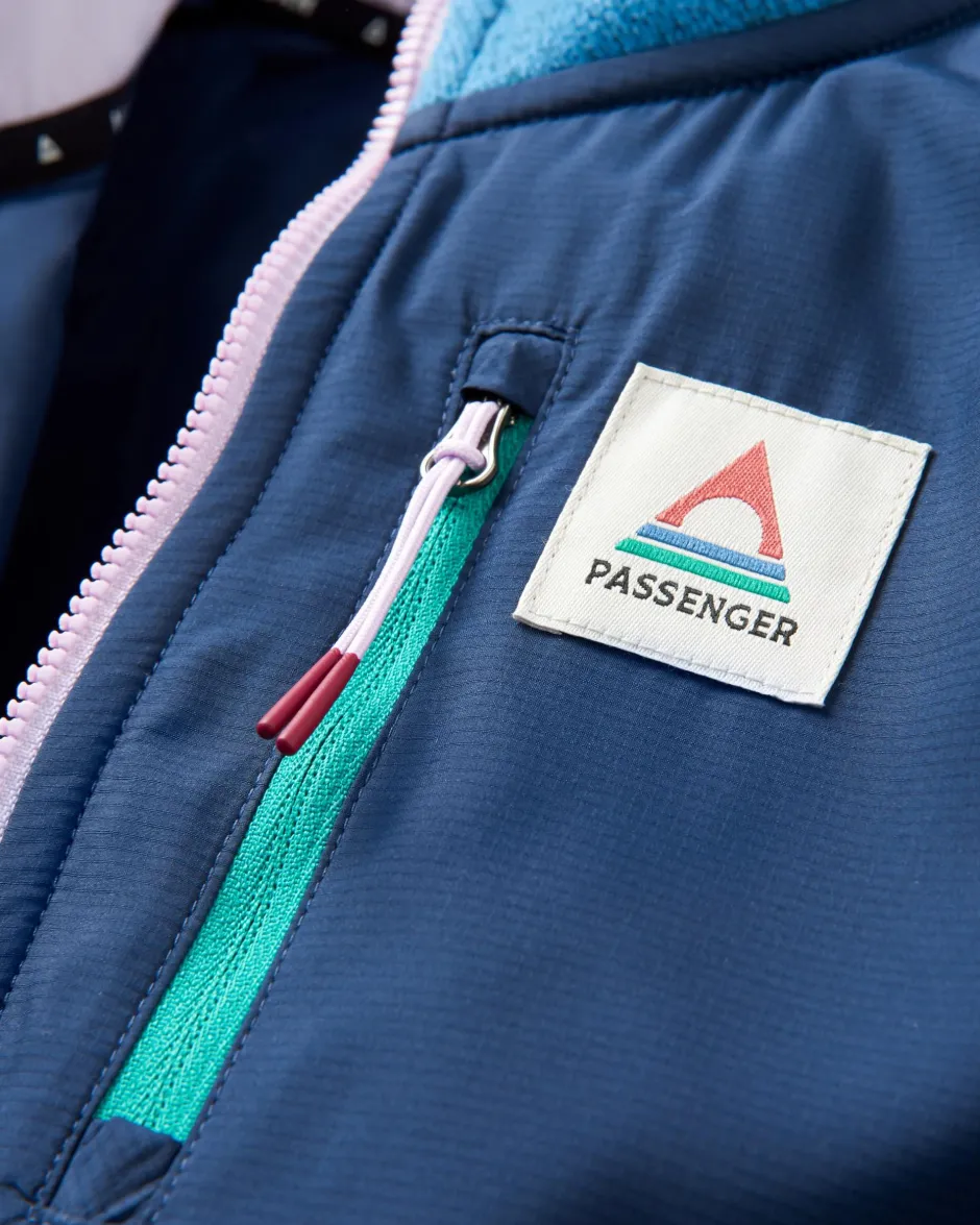 Fleece|Fleece>Passenger Wilder Recycled Polartec® Fleece Blue Steel Marl