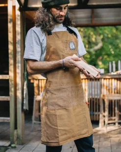 Best Sellers|Outdoor Kitchenware>Passenger Yard Organic Cotton Denim Apron Coconut