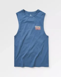 T-Shirts & Tank Tops|Men's Outlet>Passenger Yuca Recycled Cotton Vest Dark Denim